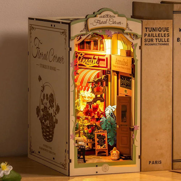 Robotime Rolife DIY Mini Book Nook Kit - Floral Corner