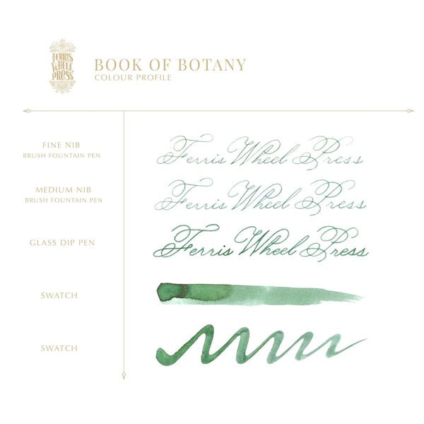Ferris Wheel Press Bottled Ink - 10ml Book of Botany