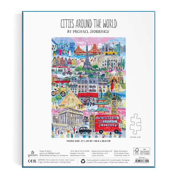Galison 1000pc Puzzle - Michael Storrings Cities Around the World