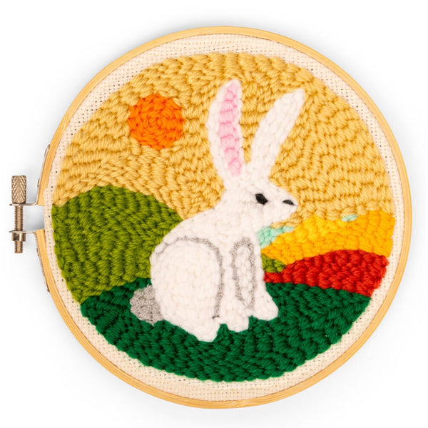 Kikkerland Mini Punch Needle Kit - Hare