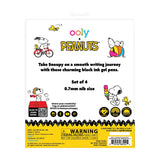 Ooly x Peanuts Retractable Gel Pens 4pk Black Ink