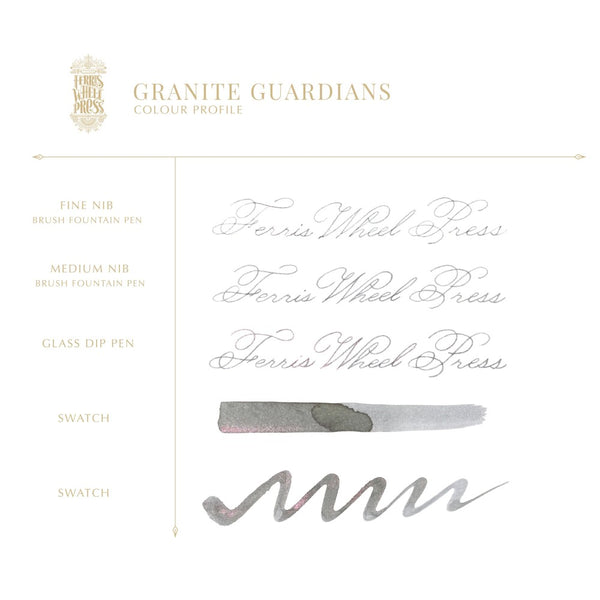 Ferris Wheel Press Bottled Ink - 10ml Granite Guardians