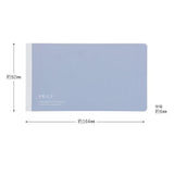 EMILy Horizontal Notebook 164mm x 92mm, 3.5mm Grid - Blue Grey (By King Jim)