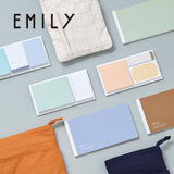 EMILy Sticky Notes Memo Set 3pk Turquoise/Purple