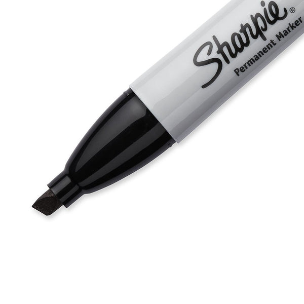 Sharpie Permanent Markers, Chisel Tip 2pk Black