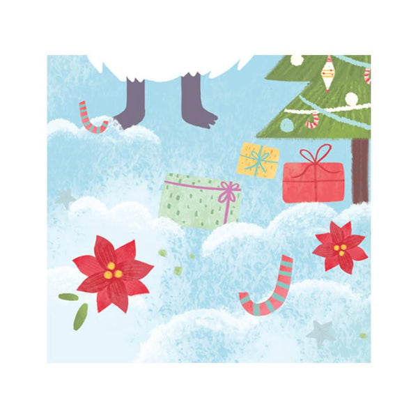 Up With Paper Pop-up Christmas Card - Presents Yeti