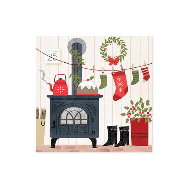 Up With Paper Pop-up Greeting Card, Cozy Christmas