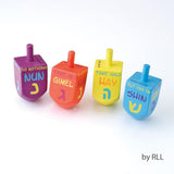 Rite Lite Wood Dreidels 4pk Colours