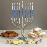 Rite Lite Aluminum Menorah "Facets of Light"