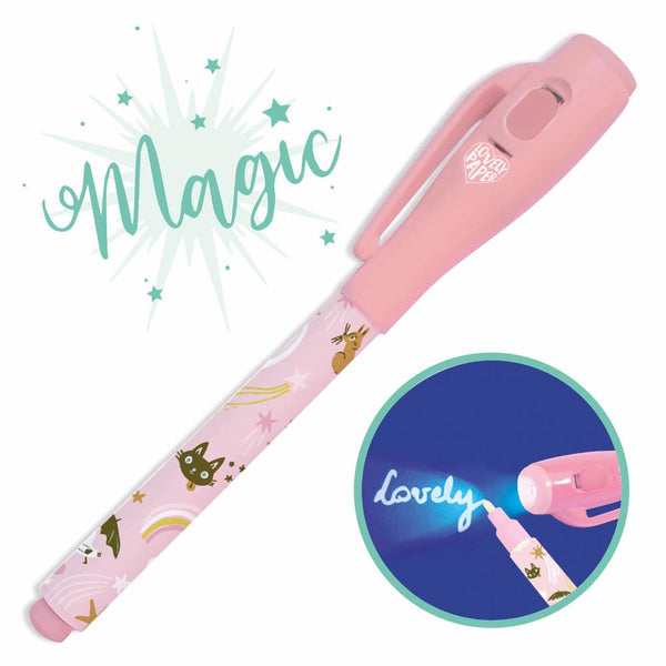 Djeco Lovely Paper Invisible Ink Magic Pen - Cats