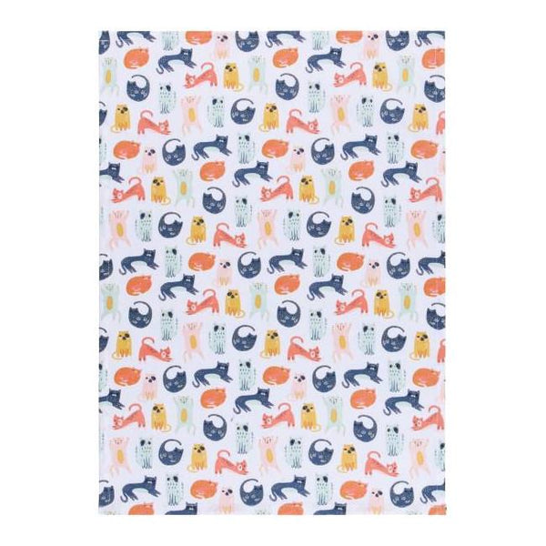Now Designs Cats Cotton Dishtowels - Assorted