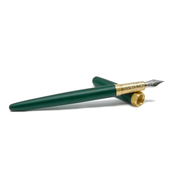 Ferris Wheel Press Brush Fountain Pen - Lord Evergreen Satin