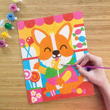 Bright Stripes Let's Craft Paint By Number - Candy Corgi