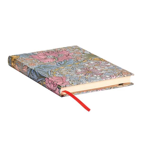 Paperblanks Lined Journal, Midi - Morris Pink Honeysuckle