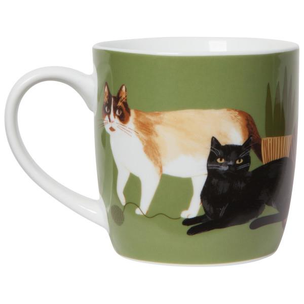 Now Designs 12oz Porcelain Mug - Cat Collective