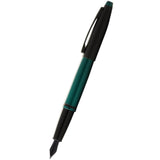 Cross Calais Fountain Pen, Medium Nib - Matte Green/Black