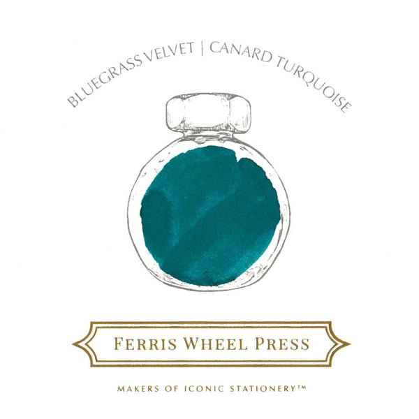 Ferris Wheel Press Bottled Ink - 38ml Bluegrass Velvet Ink