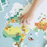 Poppik Sticker Poster - World Map