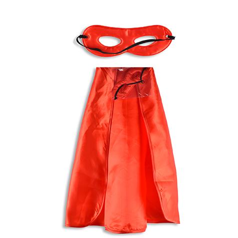 Fright Night Halloween Costume Accessory Kit - Superhero Cape & Mask