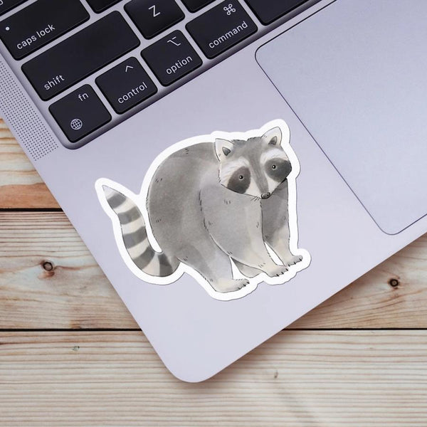 Big Moods Vinyl Sticker - Cute Raccoon