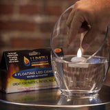 Modgy Water-Activated Floating LED Candles 4pk - White