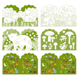 Petit Collage Woodland Colouring Book & Stickers