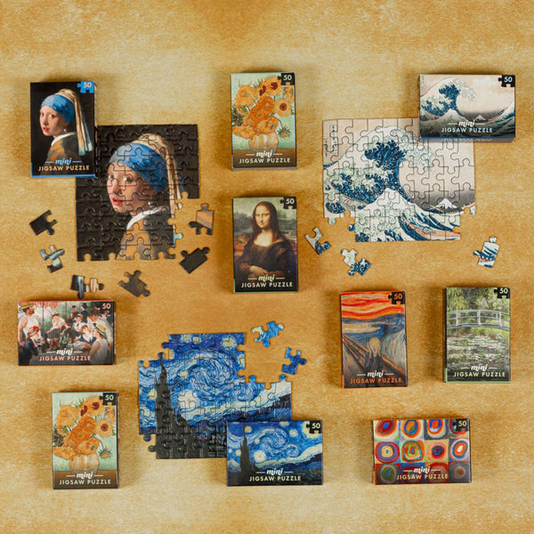 Professor Puzzle 50pc Mini Masterpiece Jigsaw Puzzles, Assorted