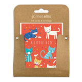 James Ellis Notecard Mini Pack 5pk - Cats