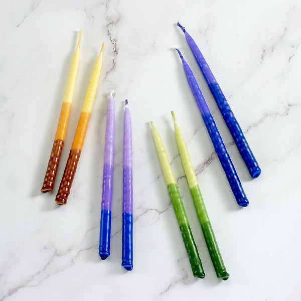 Rite Lite Hanukkah Candles 24pk - ColorChoice Multi Tri-Coloured