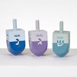 Rite Lite Hand Painted Wood Dreidel 3pk