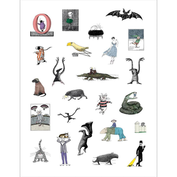 Pomegranate Sticker Book - Edward Gorey