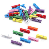 Angels Craft Mini Clothespins 35pk, Assorted Colours