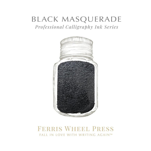Ferris Wheel Press Bottled Calligraphy Ink - 28ml Black Masquerade