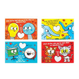 Paper House Valentine Cards Set 28pk Scratch-Off Jokes