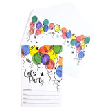 Rainbow Moments Invitations - Let's Party