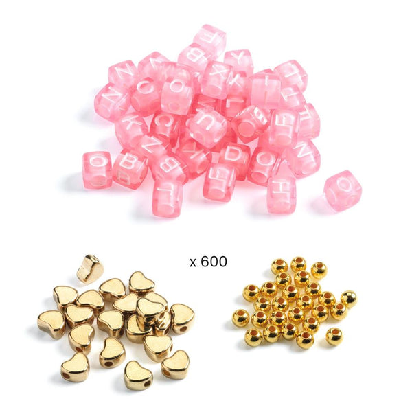 Djeco Oh! Les Perles Alphabet Bead Kit - Gold
