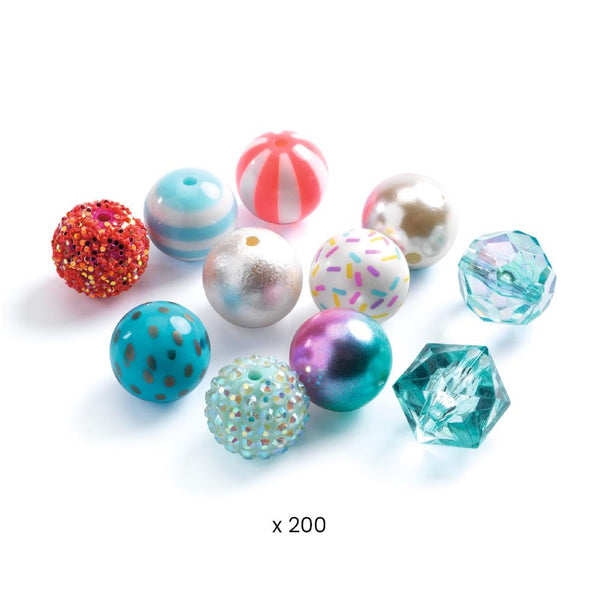 Djeco Oh! Les Perles Bubble Bead Kit - Silver Mix