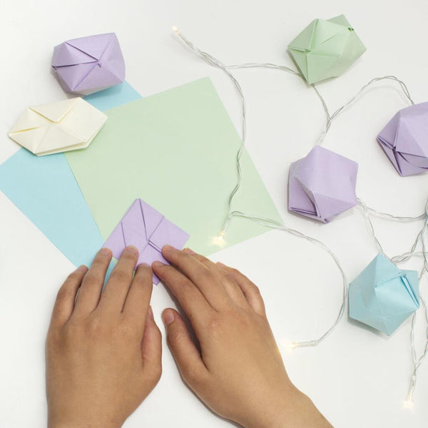 Kikkerland Crafters DIY Origami String Lights