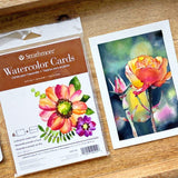 Strathmore Creative Cards 6pk 5x6.875" - Watercolour, 400 Series