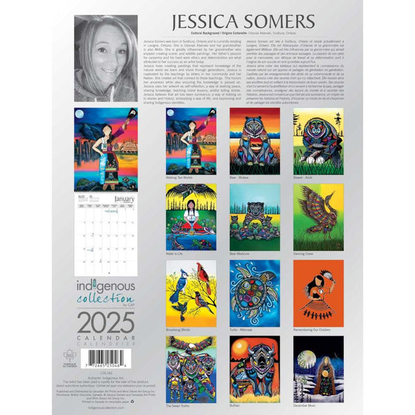Indigenous Collection 2025 Wall Calendar - Jessica Somers