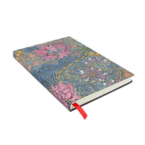 Paperblanks 2024-2025 Flexis Midi Agenda - Weekly, Morris Pink Honeysuckle