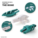 Halftoys Magnetic 3D Puzzle - Crocodile