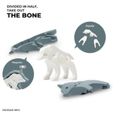 Halftoys Magnetic 3D Puzzle - Wolf