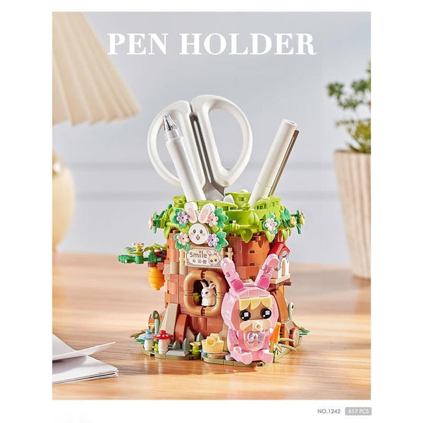 LOZ Mini Block Kit Pen Holder - Bunny House