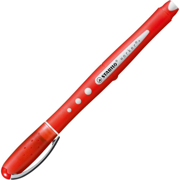 Stabilo Worker Rollerball Pen - Red
