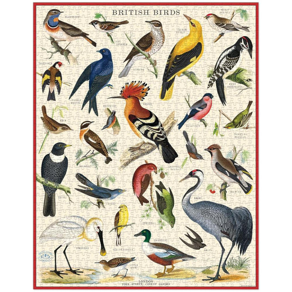 Cavallini 1000pc Vintage Puzzle - British Birds