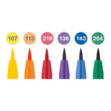 Faber-Castell Pitt Artist Pen Set 6pk Brush Colour Wheel