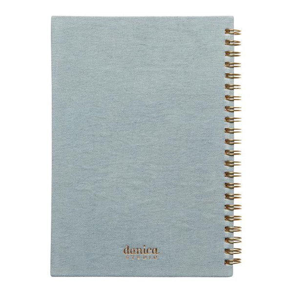 Danica Coil-Bound Notebook - Embroidered Catbloom