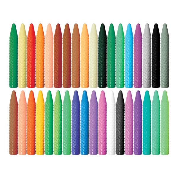 Haku Yoka Spiral Crayons 36pk