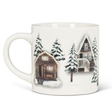 Abbott Bone China Mug 14oz Winter Cabins